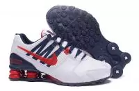 hommes nike shox avenue prm se 803-802 white red logo